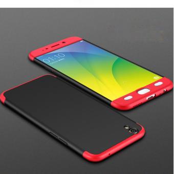 Casing Oppo F1 Plus Full Protection - Black Red  