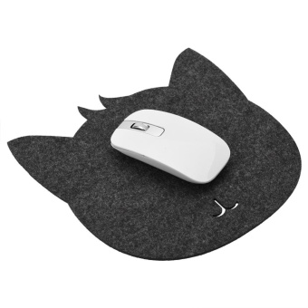 Gambar Cat bentuk anti Static Felts tabel Mouse Pad kantor Tahan Debu meja Pads (gelap Abu abu)