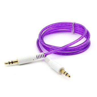 Gambar CCC Kabel Audio AUX Jack 3.5mm (Male to Male) 1m   Ungu