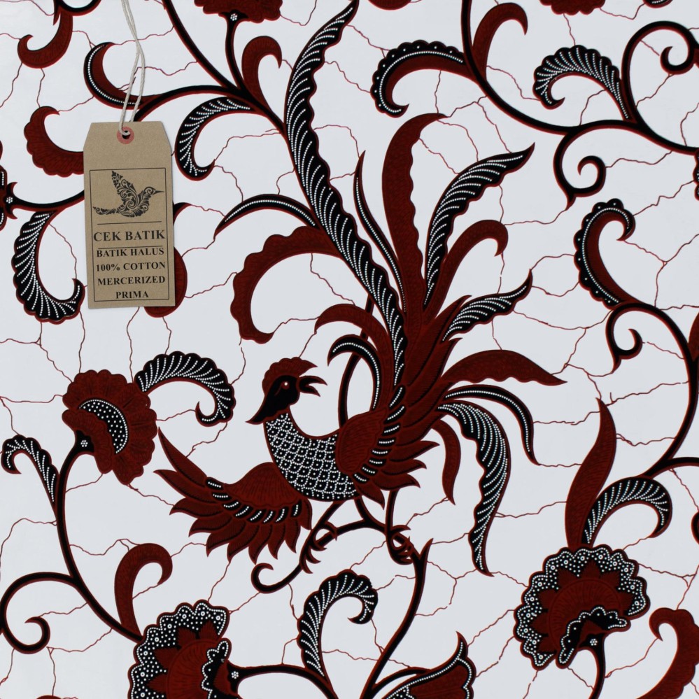 Cek Batik Kain Batik Motif Modern Burung Burung Merak Lazada