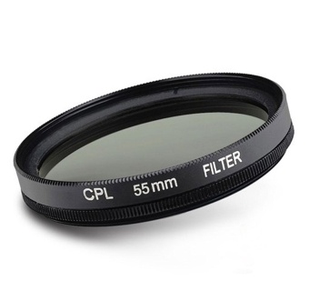 Gambar chechang Black Universal Aluminum Alloy 55mm Circular PolarizerFilter Polarizing CPL Filter for SLR Camera Lens   intl