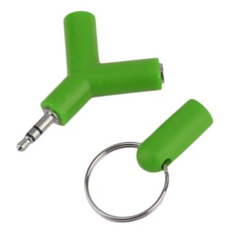 Gambar CHEER Audio Line One To Two 3.5mm Couple Deconcentrator Key Ring Sharing Device   intl