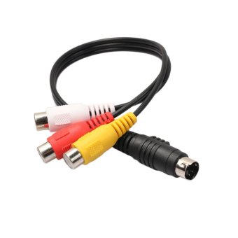 Gambar CHEER Professional 4 Pin S Video to 3 RCA Female TV Adapter Cable for Laptop   intl