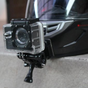 Gambar Chin Mount Helm Motovlog   Mounting Dagu Curved for Gopro XiaomiBpro