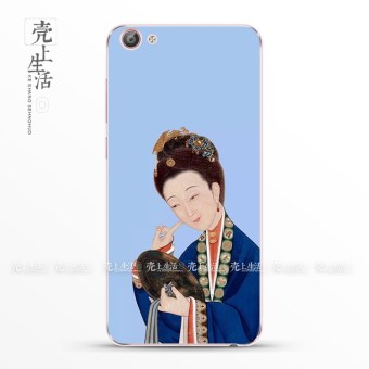 Gambar Chinese style vivox7plus X6 transparent ultra thin full edging soft case phone case