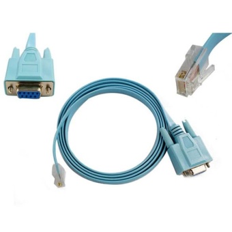 Gambar Cisco Serial of Console Cable Router DB9 to RJ45 (Blue)   intl