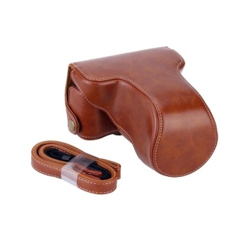 Gambar Classic Pu Leather Camera Case Bag ProtectivePouchWithShoulderstrap For Fuji Fujifilm X A1 X A2 X A3 X M1   intl