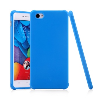 Gambar COCOSE Silicone Soft Rubber Slim Back Case for VIVO X5 Pro(Blue)  intl