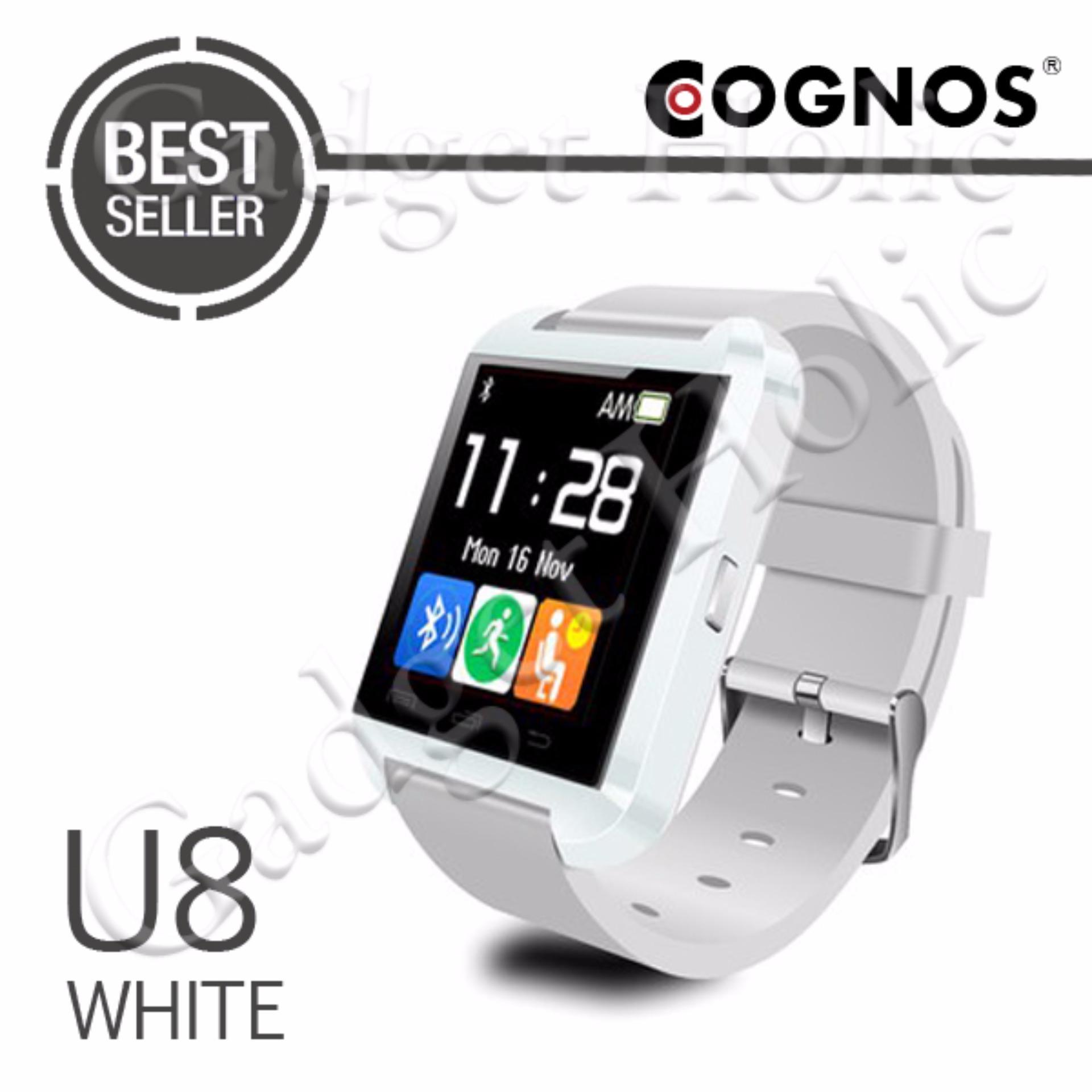 Cognos U Watch U8 Smartwatch Original - Strap Rubber - Hitam