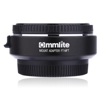 Gambar Commlite CM   FT   MFT Electronic Aperture Control Lens Mount Adapter Ring for 4 3 Mount Lens Camera (Black)   intl