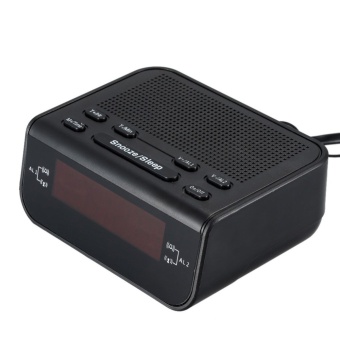 Gambar Compact Digital FM Alarm Clock Radio with Dual Alarm Snooze Functions   intl