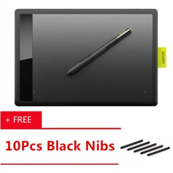 Gambar Computers Laptops Drawing Pad Bamboo Pen Tablet Ctl 671 Ko F For Pc  Mac(Black) [ Buy 1 Get 10 Black Nibs ]   intl