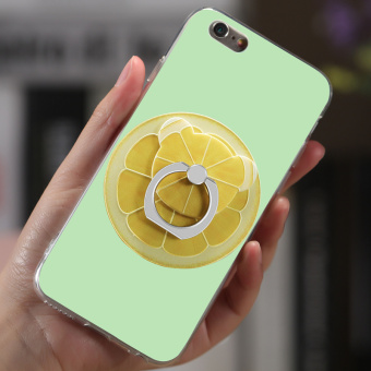 Gambar Conner 6 Plus IPhone6 Casing Transparan Sangat Tipis Soft Hijau Lemon Casing HP