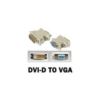 Gambar Converter DVI MALE 24+1 TO VGA FEMALE Adapter Konverter Connector