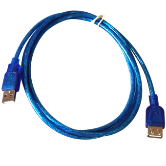 Gambar Copartner Kabel USB Extender 1,5 Meter Bisa Untuk Flashdisk danModem Biru Transparant