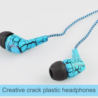 Gambar Creative Cracks Plastic Headphones In Ear Universal Phone withMicrophone   intl