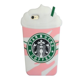 Gambar Cute 3D Starbucks Pink Strawberry Frappuccinos Cup ProtectiveSilicone Case Cover for Apple iPhone 5 5s 5SE   intl