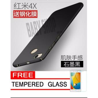 Delkin Hard Case for Xiaomi Redmi 4X + Free Tempered Glass  