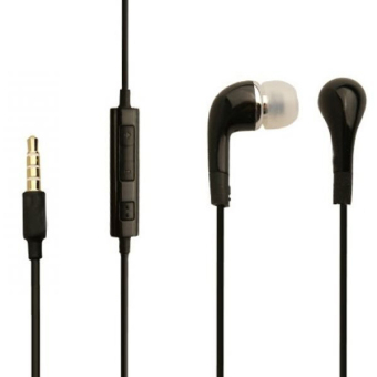 Gambar DiGbankS Alcatel Stereo Earphone Headphone Hitam   Microphone