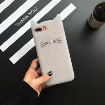 Gambar Ditambah iphone6s lucu kucing apel telepon shell