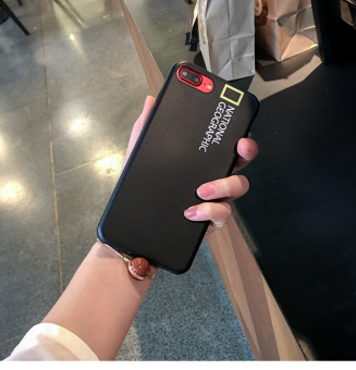 Gambar Ditambah iphone6s i7 sederhana hitam inggris apple shell telepon