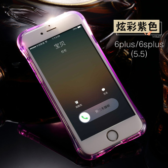 Gambar Ditambah iphone6s I8 Apel bercahaya lengan pelindung shell telepon