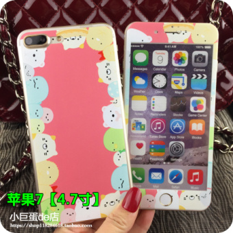 Gambar Ditambah iphone7 3d lega pelindung layar permukaan baja