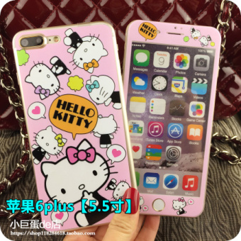 Gambar Ditambah iphone7 3d lega pelindung layar permukaan baja
