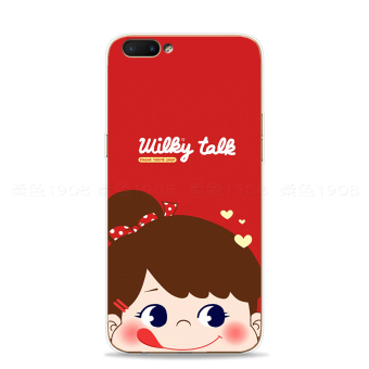 Gambar Ditambah Oppor11 A59 Gaya Jepang Merah Soft Anak Perempuan Casing HP