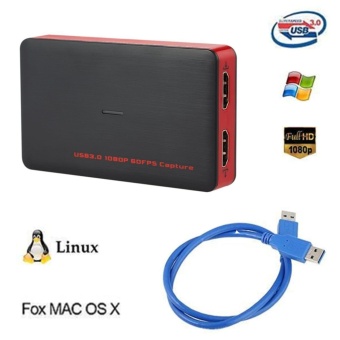 Gambar Dual HDMI Video Capture HDMI to USB3.0 Recording 1080P 60FPS Game Live Streaming Support OBS Studio Windows Mac Linux Share to Twitch Youtube Hitbox ezcap261   intl
