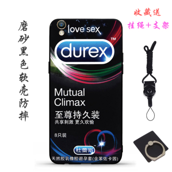 Gambar Durex oppor9 r11r9sr7r7s hitam matte soft shell telepon