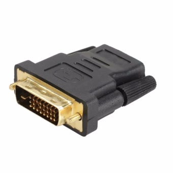 Gambar DVI D Male to HDMI Female Converter Adapter Coupler JoinerConvertor   intl