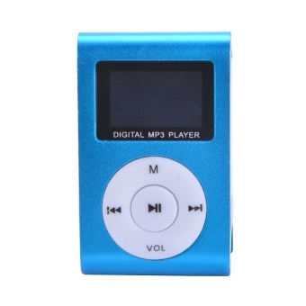... Eastvita Blue Mini MP3 Player Clip USB FM Radio LCD Screen Supportfor 32GB Micro SD -