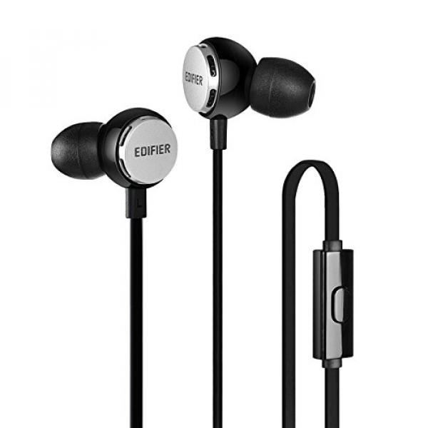 Edifier P293 In-Ear Hi-Fi Headphone-Earbud Headset IEM Di Telinga Monitor Headphone Ponsel Earphone dengan Mic dan Remote- INTL