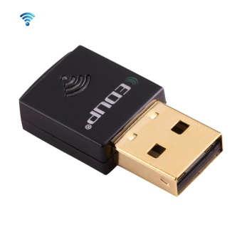 Gambar EDUP EP AC1619 Mini Wireless USB 600Mbps 2.4G   5.8Ghz 150M+433MDual Band WiFi Network Card For Nootbook   Laptop   PC (Black)  intl