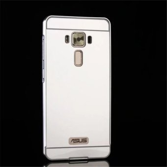 Gambar Elaike For Asus Zenfone 3 ZE552KL 2 in 1 Luxury Aluminum MetalMirror PC Phone Cover Case (Silver) intl