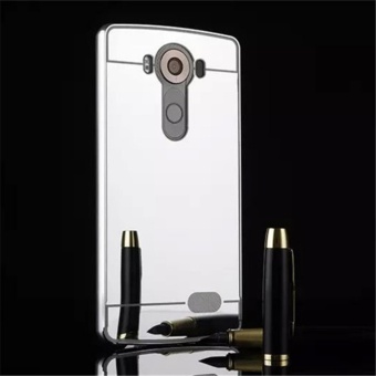 Gambar Elaike For LG V10 2 in 1 Luxury Aluminum Metal Mirror PC PhoneCover Case (Silver)   intl