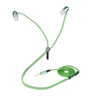 Gambar ELEC lightweight Stereo 3.5mm Jack Earbuds Earphones with MicZipper Earphone   intl