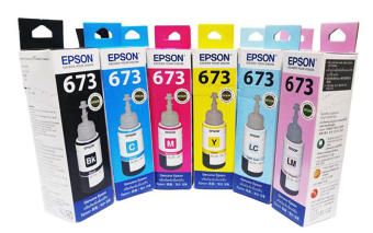 Gambar Epson Tinta Botol 673 Full Set   T673 Set (6 Botol)