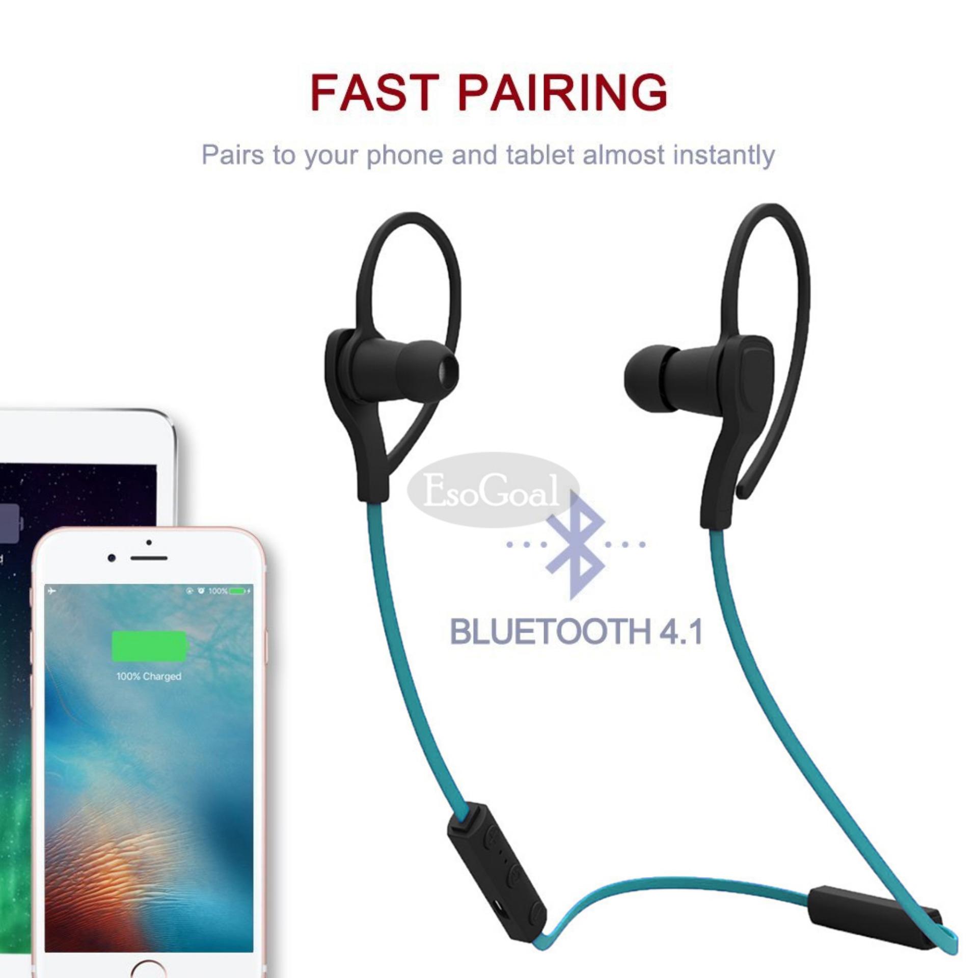 Esogoal Tujuan Bluetooth Wireless Headphone Olahraga Workout Telinga EsoGoal tujuan Bluetooth Wireless Headphone Olahraga Workout telinga tunas Gym headset menjalankan earphone