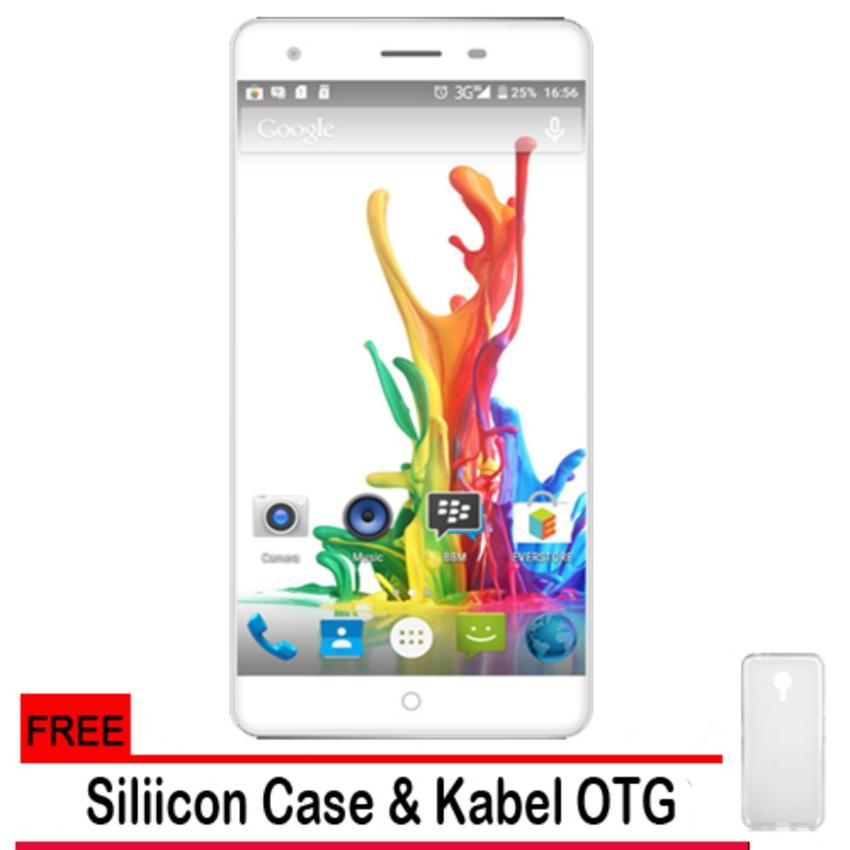image: Evercoss Elevate Y2 Power S55 4G LTE - Ram 2GB/16GB + Gratis Silicon Case & Kabel OTG