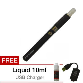 Gambar Evod Rokok eletrik Gratis Liquid + USB Charger   Hitam