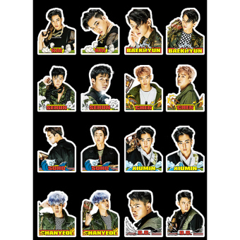 Gambar Exo zhou bian notebook stiker ponsel