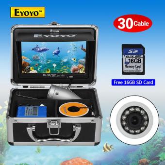 EYOYO 16GB 30M 7" Monitor 1000TVL Fish Finder Fishing Camera DVR Recorder Boat - intl  