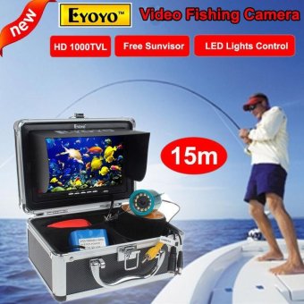 Eyoyo HD 1000TVL Camera 15M Fish Finder Ice/Sea/River Fishing w/ 7" HD Monitor - intl  