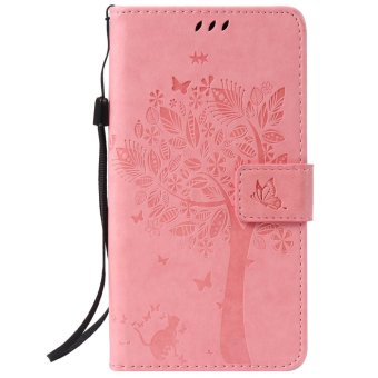 Gambar Fashion Tree Protective Stand Wallet Purse Credit Card ID HoldersMagnetic Flip Folio TPU Soft Bumper PU Leather Ultra Slim Fit CaseCover for Sony Xperia Z5 Premium   Dual   Z5 Plus   intl