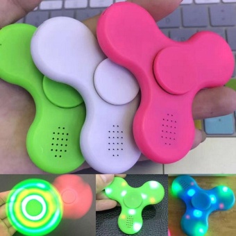 Gambar Flashing Light Speaker Tri Fidget Finger Spinner EDC Anti StressADHD Kid Adult   intl