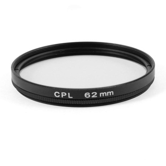 Gambar foonovom Black Universal Aluminum Alloy 62mm Circular PolarizerFilter Polarizing CPL Filter for SLR Camera Lens   intl