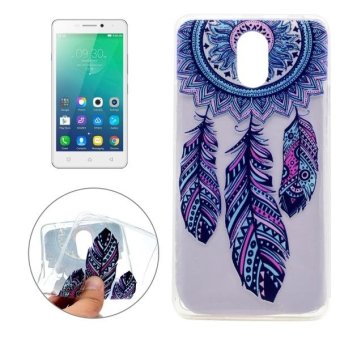 For Lenovo VIBE P1m Pinwheel Pattern Transparent Soft TPUProtective Back Cover Case intl .