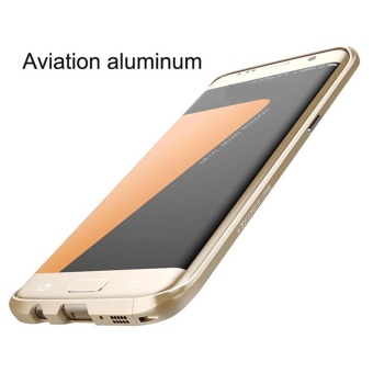For Samsung Galaxy S7edge Metal Frame Phone Cases Original Luxury Aluminum Bumper + PU Leather Back Cover Case - Intl April 2018 - 5 For Samsung Galaxy S7edge Metal Frame Phone Cases Original Luxury Aluminum Bumper + PU Leather Back Cover Case - intl - 5